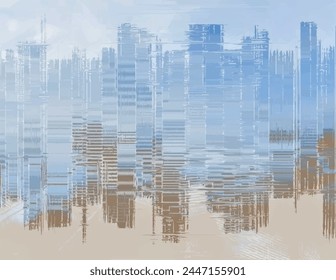 fond d'écran coloré. Image de  numérique à bandes psychédéliques.  Abstrait de bandes psychédéliques pour la Musique urbaine de conception de fond d'écran numérique  Image vectorielle de la Template Texture. Distresse de superposition de poussière obscurcie