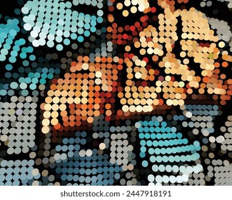 Fondo de pantalla colorido . Imagen digital con rayas psicodélicas. Base de Sitio web, impresión, base para Anuncios, Fondos de pantalla, tarjetas de visita, folleto, elemento de diseño de moda para marco punteado