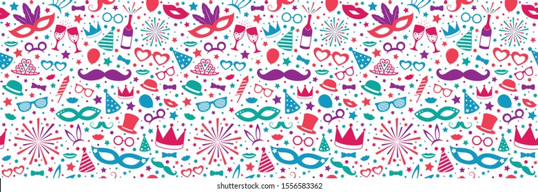 Colorful wallpaper with texture for Carnival Party. Vector