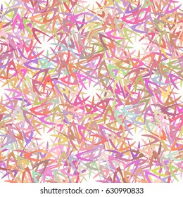Colorful warm abstract pattern on white background. Fashion graphic design. Template for prints, textile, decoration. Vector illustration.