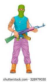Colorful warrior