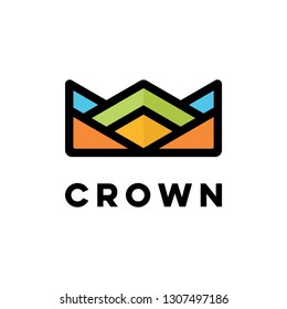 colorful water and energy abstract King Crown Royal Logo Design Inspiration