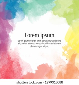 Colorful watercolor background