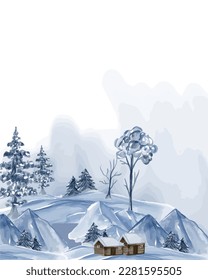 colorful watercolor background in modern shapes, fluid and soft tones