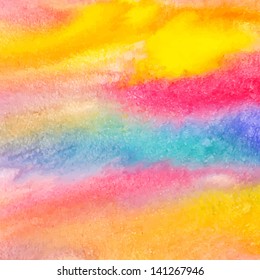 Colorful watercolor background - vector