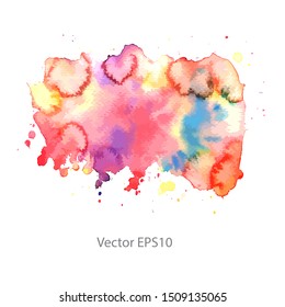 colorful watercolor background. vector background