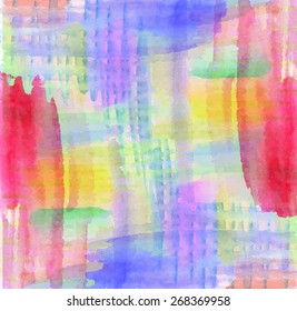 Colorful watercolor background, vector.