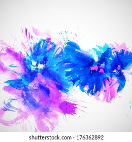 Colorful watercolor background. Vector illustration.