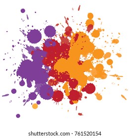 Colorful watercolor background. Vector watercolor splash texture background.