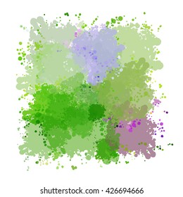 Colorful watercolor background. Watercolor vector texture, stains, splatter, splash.