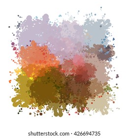 Colorful watercolor background. Watercolor vector texture, stains, splatter, splash.