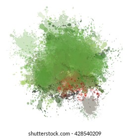 Colorful watercolor background. Watercolor vector texture, stains, splatter, splash.