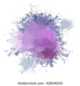 Colorful watercolor background. Watercolor vector texture, stains, splatter, splash.