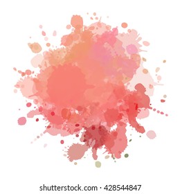 Colorful watercolor background. Watercolor vector texture, stains, splatter, splash.