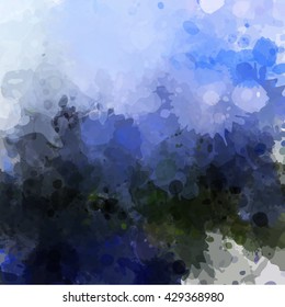 Colorful watercolor background. Watercolor vector texture, stains, splatter, splash.