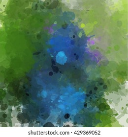Colorful watercolor background. Watercolor vector texture, stains, splatter, splash.