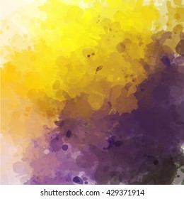 Colorful watercolor background. Watercolor vector texture, stains, splatter, splash.