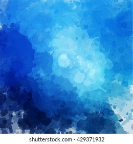 Colorful watercolor background. Watercolor vector texture, stains, splatter, splash.