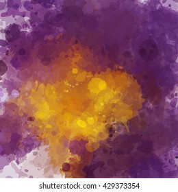 Colorful watercolor background. Watercolor vector texture, stains, splatter, splash.