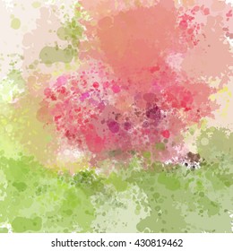 Colorful watercolor background. Watercolor vector texture, stains, splatter, splash.