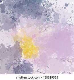 Colorful watercolor background. Watercolor vector texture, stains, splatter, splash.