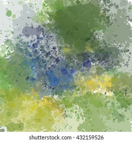 Colorful watercolor background. Watercolor vector texture, stains, splatter, splash.