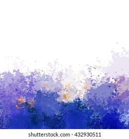 Colorful watercolor background. Watercolor vector texture, stains, splatter, splash.
