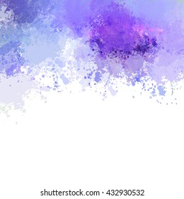Colorful watercolor background. Watercolor vector texture, stains, splatter, splash.