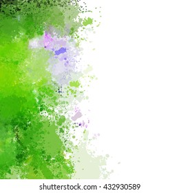 Colorful watercolor background. Watercolor vector texture, stains, splatter, splash.