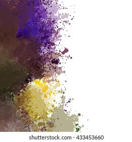 Colorful watercolor background. Watercolor vector texture, stains, splatter, splash.