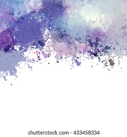 Colorful watercolor background. Watercolor vector texture, stains, splatter, splash.