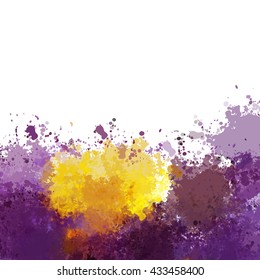 Colorful watercolor background. Watercolor vector texture, stains, splatter, splash.