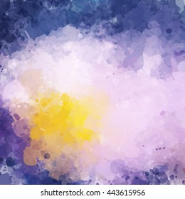 Colorful watercolor background. Watercolor vector texture, stains, splatter, splash.