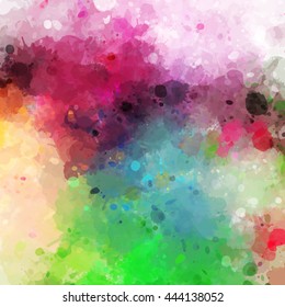 Colorful watercolor background. Watercolor vector texture, stains, splatter, splash.
