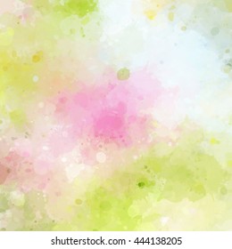 Colorful watercolor background. Watercolor vector texture, stains, splatter, splash.
