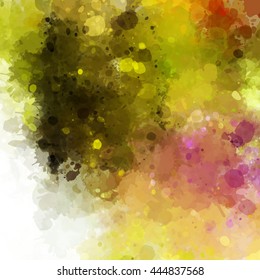 Colorful watercolor background. Watercolor vector texture, stains, splatter, splash.