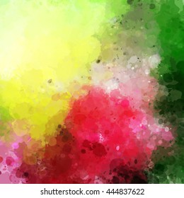 Colorful watercolor background. Watercolor vector texture, stains, splatter, splash.