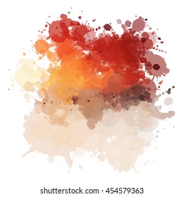 Colorful watercolor background. Watercolor vector texture, stains, splatter, splash.