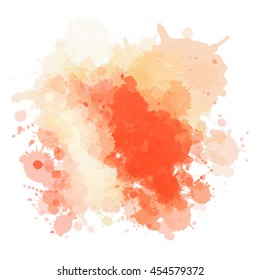 Colorful watercolor background. Watercolor vector texture, stains, splatter, splash.