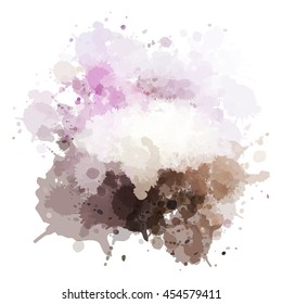 Colorful watercolor background. Watercolor vector texture, stains, splatter, splash.
