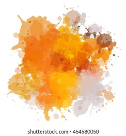 Colorful watercolor background. Watercolor vector texture, stains, splatter, splash.