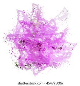 Colorful watercolor background. Watercolor vector texture, stains, splatter, splash.