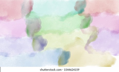 Colorful watercolor background for your design, watercolor background concept, vector.
