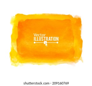 Colorful Watercolor Banner. Vector illustration