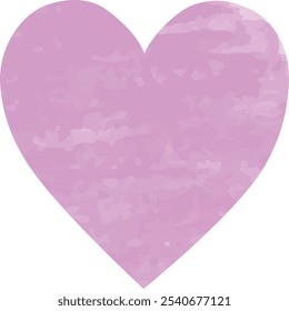 Colorful watercolor heart-shaped footing vector illustration