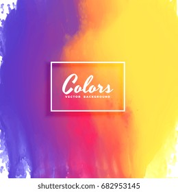 colorful watercolor ink vector background