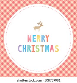 Colorful watercolor on Merry Christmas text.