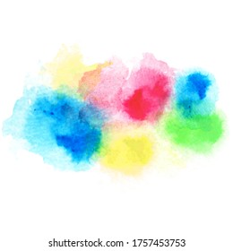 Colorful watercolor paint abstract background. Vector illustration