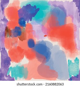 colorful watercolor painting artwork pattern