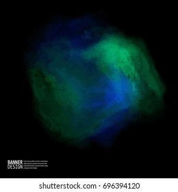 Colorful watercolor Space Galaxy Background. Vector Illustration for artwork, party flyers, posters, banners.